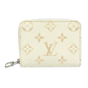 Louis Vuitton Python Zippy Coin Wallet leather goatskin white case